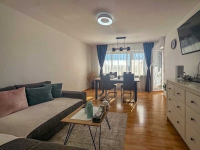 Top gepflegte 2-Zimmer-Wohnung in der Gartenstadt mit Balkon und toller Aussicht!
