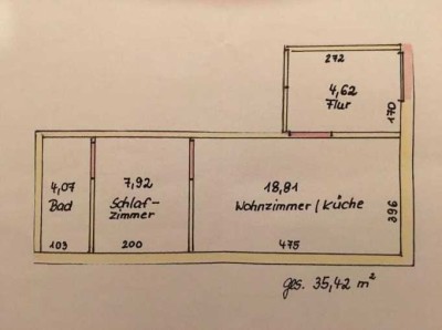 Sehr gepflegte Souterrainwohnung
