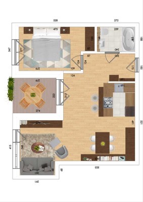 Ideal für Singles oder Paare: 2-Zimmer-Wohntraum mit Terrasse – ruhig & modern
