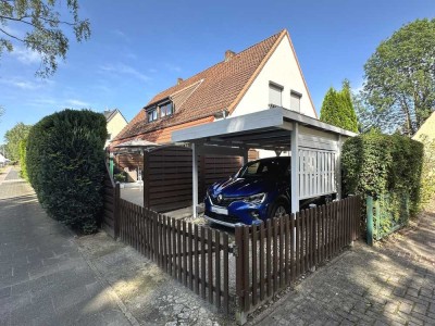 PURNHAGEN-IMMOBILIEN -  3-Zimmer-Erdgeschosswohnung mit Carport in zentraler Lage von Bremen-Aumund