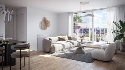 THE TEMPTATION - 3-Zimmer-Wohnung mit Südbalkon - 2 Badezimmer