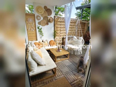 Tauschwohnung: Schöne Terassenwohnung mit kleinen Garten