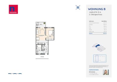 ***Tag der offenen Tür am 06. April*** Kompakte 2-Zimmer Penthouse- Wohnung