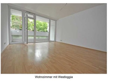 Helle 2-Zimmer Wohnung mit 2 West-Loggien im 2. OG in Taufkirchen