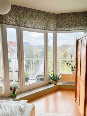 Rarität! 3-Zi.-Penthouse mit Aufzug in der Wohnung, Tiefgarage und zwei Balkonen am Prinzessinnengar