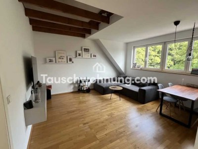 Tauschwohnung: Wunderschöne Dachgeschoss Wohnung in Buchheim gegen größer
