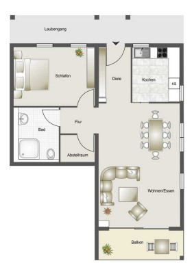 Moderne, barrierefrei und zentral gelegene Neubauwohnung in Niedernhall !!