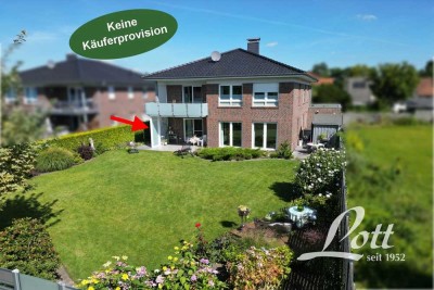 +++ Exkl. EG-Wohnung in Bestlage von Augustfehn mit ca. 350 m² gr. Gartenanteil - Südlage! +++