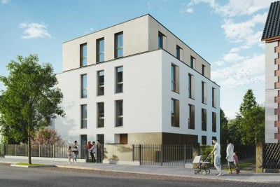 Nette Mieter willkommen: 3-Raum-Wohnung, Erstbezug, modern, ruhig, mit Blick in‘s Grüne