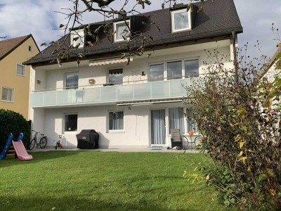 Zentral gelegene 3,5-Zimmer-Wohnung mit großem Süd-Garten