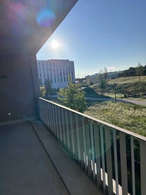 Einzigartige 3 Zimmer-Neubau-Wohnung mit Blick ins Grüne