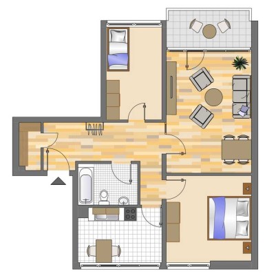 Demnächst frei! 3-Zimmer-Wohnung in Siegen Achenbach
