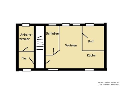 2-Raum-Wohnung mit EINBAUKÜCHE in Kirchberg/Sa. zu vermieten!