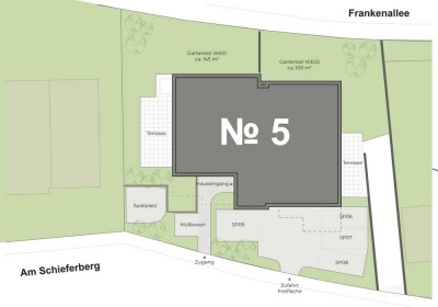 Exklusive 4 Zi.-Neubau-Gartenwohnung in zentraler Lage! Keine Heizkosten!