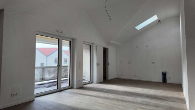 Erstbezug/ Dachgeschosswohnung mit Blick auf die Aa!