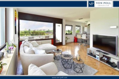 Maisonette-ETW in Großenbaum: 4 Zi., Loggia, Aufzug, Stellplatz, Garten mit Grill- & Spielplatz