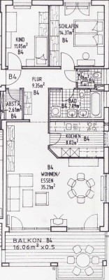 Geschmackvolle 3-Raum-Wohnung mit gehobener Innenausstattung mit Balkon in Waldkirch