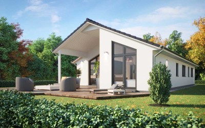 Attraktiver KFW 40 Scanhaus Bungalow mit QNG und Baugrundstücke im Grünen!!!