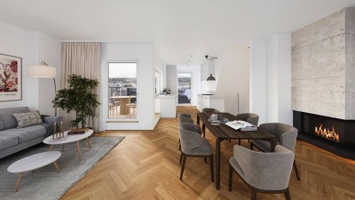 3-Zimmer Dachgeschosswohnung inkl. Loggia, Terrasse und hellem Wohn-Essbereich