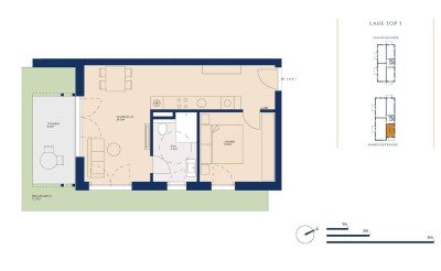 Exklusive Garten-Wohnung mit Terrasse