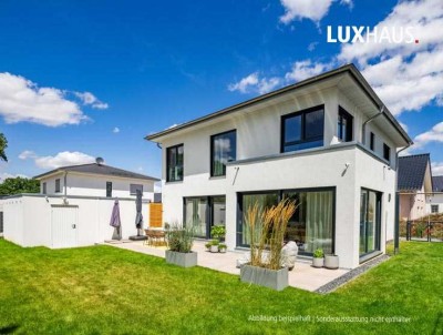 LUXHAUS macht's möglich,- Ihr Familienhaus inklusive Grundstück
