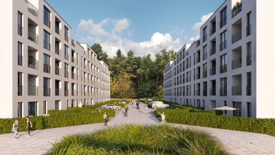MODERN mit begehbaren Kleiderschrank, Fußbodenheizung, Einbauküche
