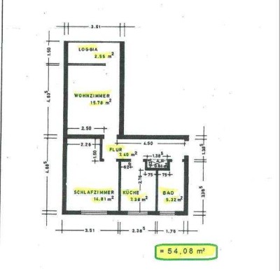 2-Zimmer-Wohnung mit sonnigem Balkon freut sich auf neue Mieter