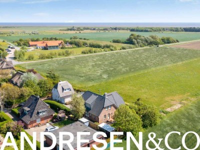Traumhafte Aussichten - Großzügiges Einfamilienhaus mit Wiesenblick in Morsum