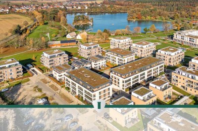 Neuwertige, stilvolle 3-Zi.-Wohnung mit großer Terrasse in bevorzugter Lage im Areal am Schlosssee