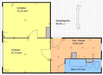 Geschmackvolle 2-Raum-Wohnung in Erfurt