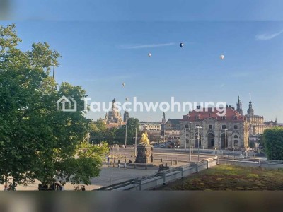 Tauschwohnung: 4-Raumwohnung am Goldenen Reiter mit Blick auf die Altstadt