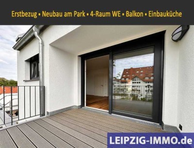 ERSTBEZUG am Park ** Neubau ** 4-Raum WE ** großer Balkon ** Einbauküche ** Tiefgarage ** Lift