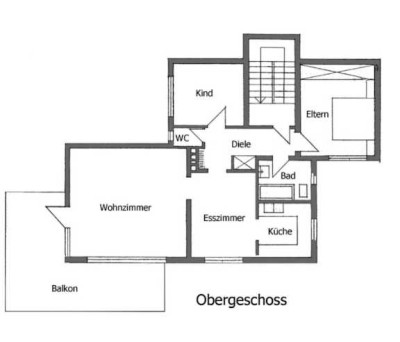 1. OG in Winkel: renovierte 4ZKB, Gäste-WC, Balkon, Keller, Garage