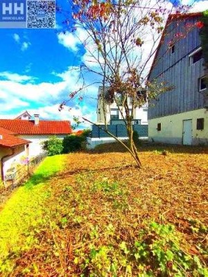 Handwerker: Bauplatz mit Haus und Scheune