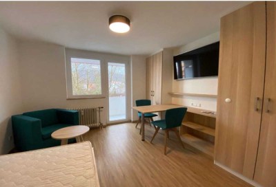 Exklusive, möblierte 1-Zimmer-Wohnung mit Balkon und EBK in Denzlingen
