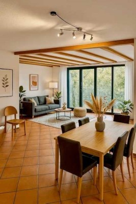 Modernisiertes Einfamilienhaus mit Garten, Garage & Fußbodenheiz.