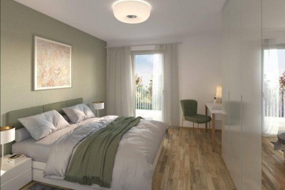 Hof am Park - Lichtdurchflutete 3-Zimmer-Wohnung mit Südbalkon - Top 1.56