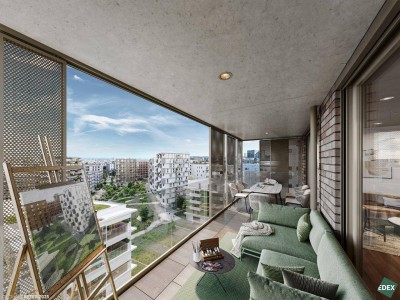 2-Zimmer-Anlegerwohnung mit Südwest-Balkon | URBAN DAHEIM | BAUFELD 13