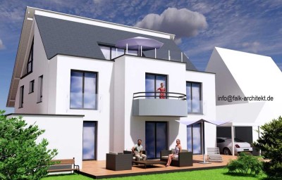Freistehende Villa Effizienzhaus A+, KfW 40, mit Grundstück, Wohnkeller, Fußbodenheizung, PV-Anlage!