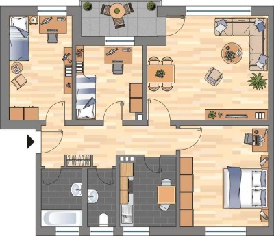 4-Zimmer-Wohnung in Wilhelmshaven Heppens