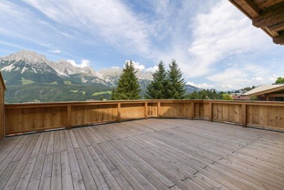 Penthouse-Maisonette mit Kaiserblick direkt an der Skipiste