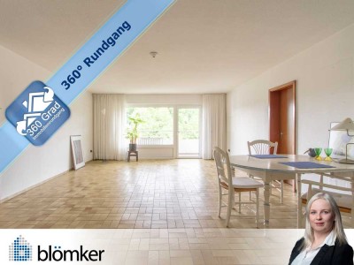 Blömker! Helle 3,5-Zimmer Wohnung mit Aufzug, Loggia, Tiefgarage, Schwimmbad & Sauna in Rentfort!
