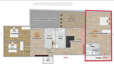 1-Zimmer Wohnung mit Anschluss an Berufstätigen WG mit viel Platz sucht 3. Person