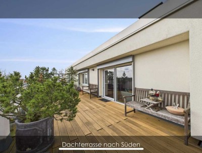 VOLL MÖBLIERTE PENTHOUSE-WOHNUNG ÜBER DEN DÄCHERN VON MOOSACH