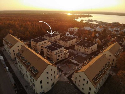 Barrierefreie 3-Zimmer-Wohnung mit Gartenanteil am Cospudener See