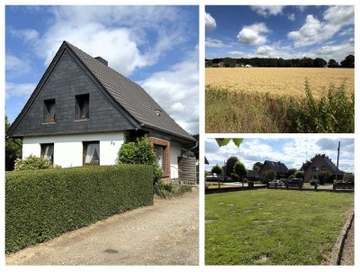 DREI AUF EINEN STREICH! Einfamilienhaus + Ackerland + Bauland in Goch-Nierswalde