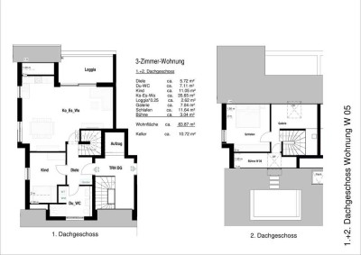 Attraktive 3-Zimmer-Maisonette-Wohnung, ruhig gelegen!