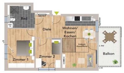 Seniorengerechte Neubauwohnung 1.OG