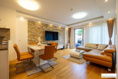 NEUER PREIS --- 549.000,-- € / 3 Zimmer Garten Wohnung in ausgezeichneter Ruhelage inkl. hochwertiger Einbauküche / Bestandsfrei!