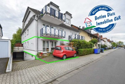 DIETZ: Frei ab 01.01.2025! Top 3 Zi. -Wohnung mit Garten, Terrasse und 2 PKW-STPL!